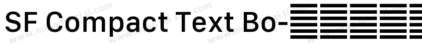 SF Compact Text Bo字体转换